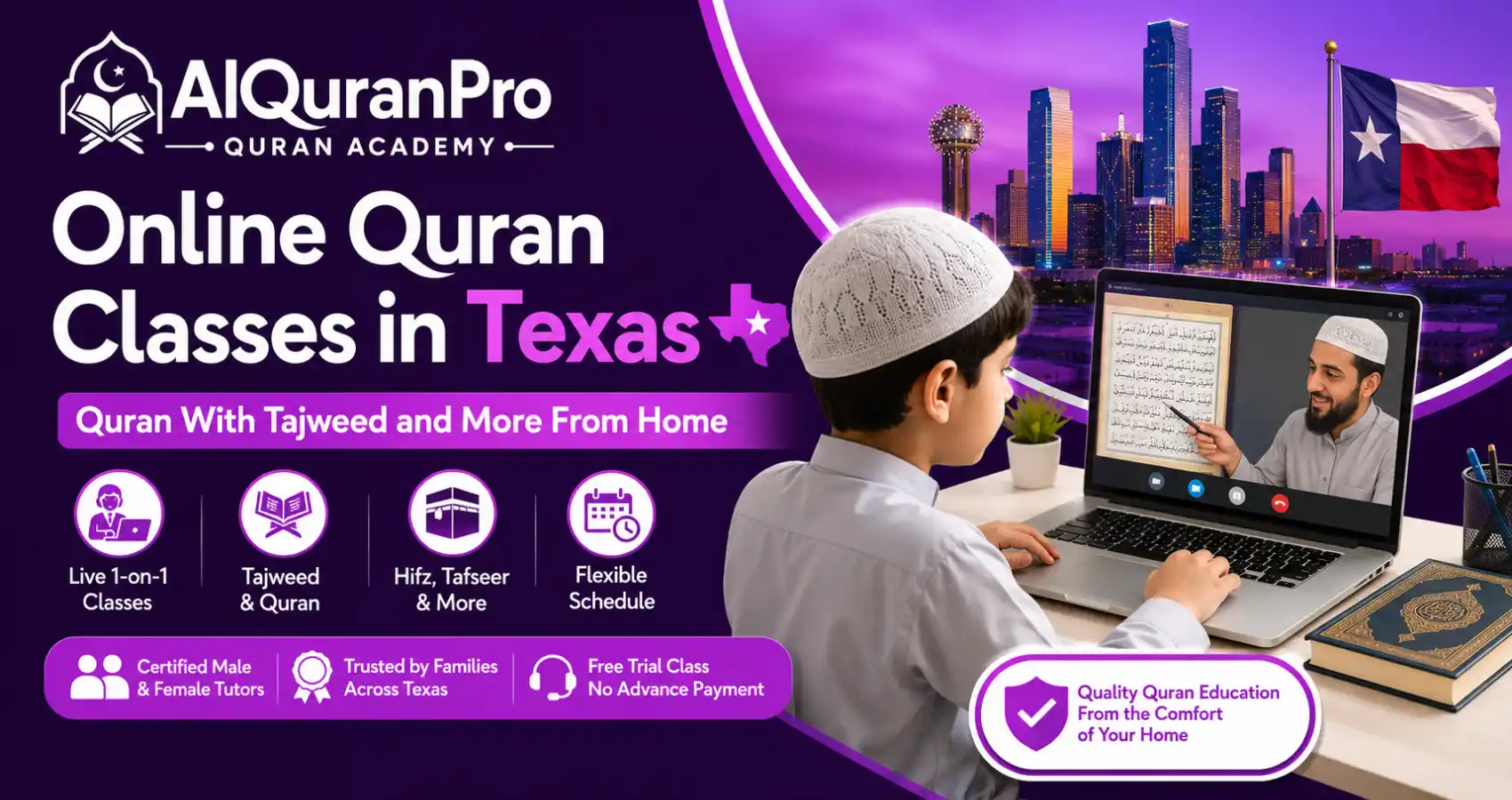 Online Quran Classes in Texas