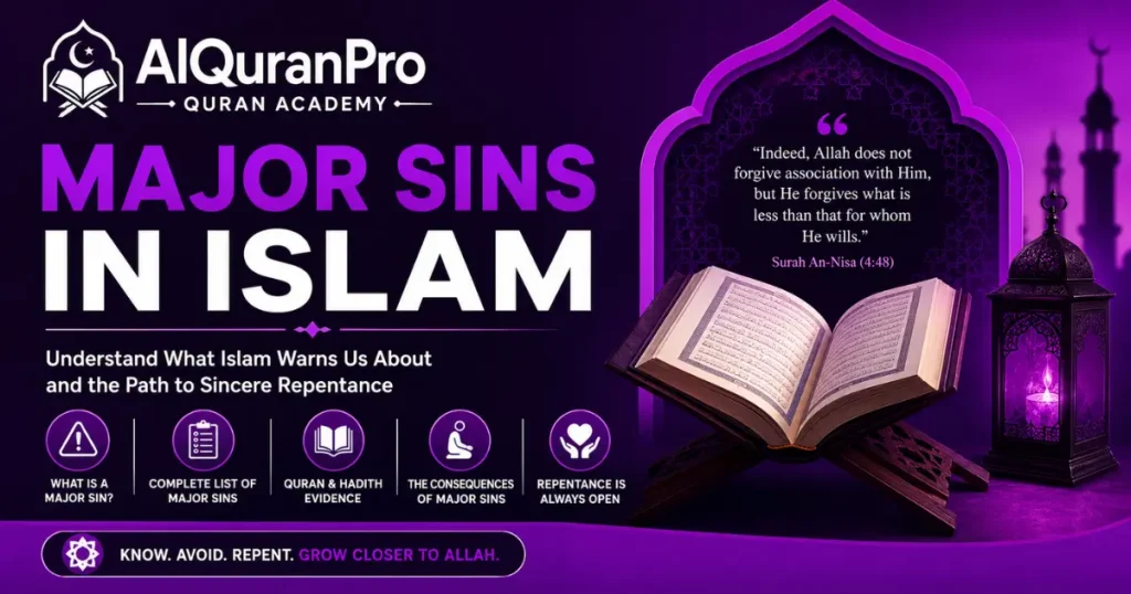 Major Sins in Islam Learn and Repent