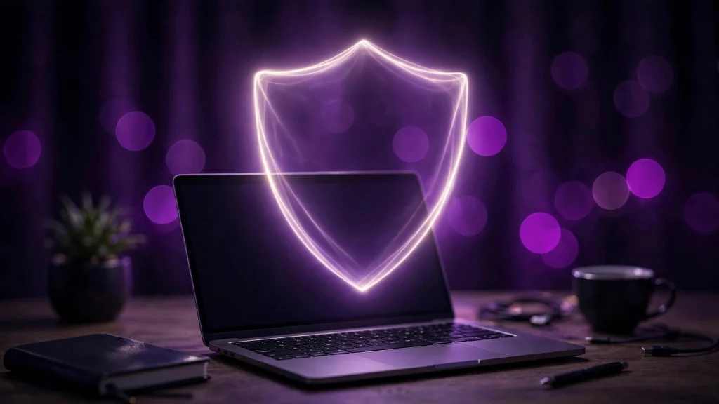 Privacy and data security shield protecting online learning at AlQuran Pro