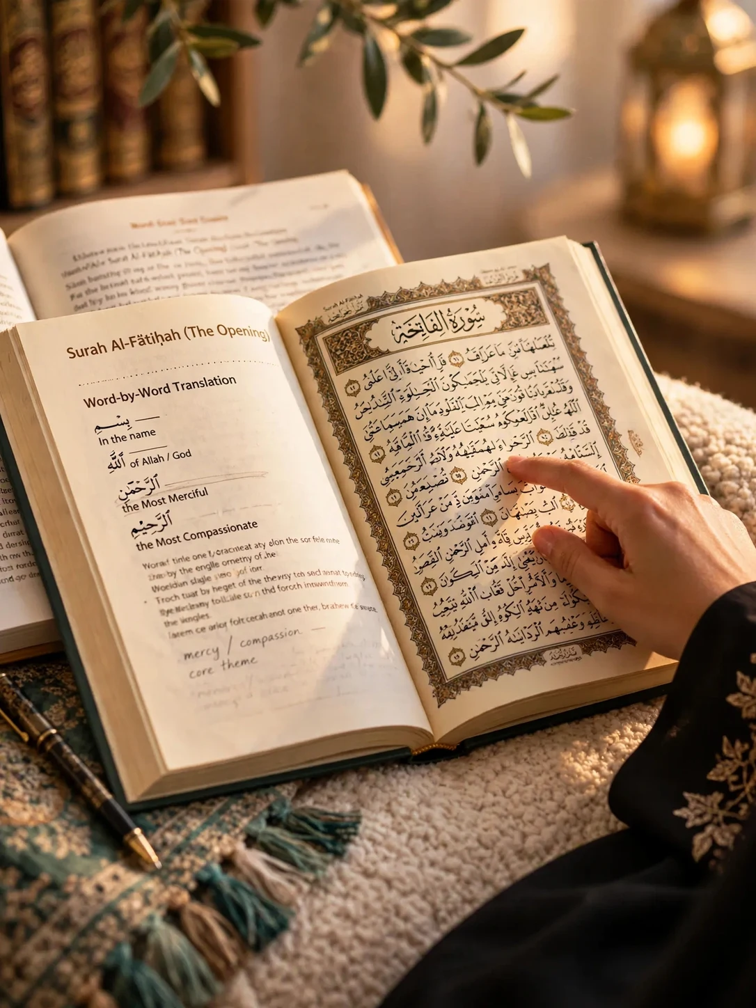 Word-by-word study of Surah Al-Fatihah with English translation